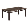 Sem Coffee and End Table Set of 3 Faux Marble Top Brown Metal Frame By Casagear Home BM314678