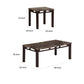 Sem Coffee and End Table Set of 3 Faux Marble Top Brown Metal Frame By Casagear Home BM314678