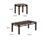 Sem Coffee and End Table Set of 3 Faux Marble Top Brown Metal Frame By Casagear Home BM314678