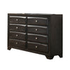 Lem 58 Inch Wide Dresser Chest with 8 Storage Drawer Gray Wood Finish By Casagear Home BM314679