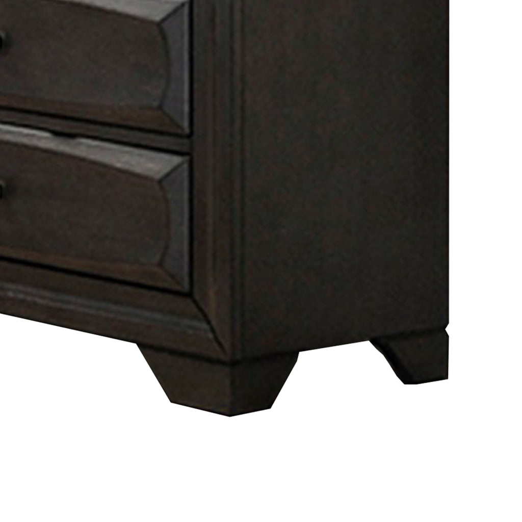 Lem 58 Inch Wide Dresser Chest with 8 Storage Drawer Gray Wood Finish By Casagear Home BM314679