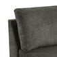 Remy 37 Inch Modular Armless Chair Soft Gray Chenille Solid Pine Wood By Casagear Home BM314685