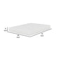 Bint 8 Inch Full Size Mattress Gel Memory Foam Curved Edges Jacquard By Casagear Home BM314696