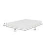 Bint 8 Inch Full Size Mattress Gel Memory Foam Curved Edges Jacquard By Casagear Home BM314696