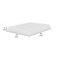 Bint 8 Inch King Size Mattress Gel Memory Foam Curved Edges Jacquard By Casagear Home BM314697