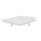 Bint 8 Inch King Size Mattress Gel Memory Foam Curved Edges Jacquard By Casagear Home BM314697