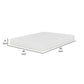 Bint 8 Inch Queen Size Mattress Gel Memory Foam Curved Edges Jacquard By Casagear Home BM314698