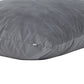 68 Inch Bean Bag Square Shape Foam Filling Polyester Upholstery Gray By Casagear Home BM314702