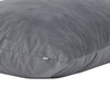 68 Inch Bean Bag Square Shape Foam Filling Polyester Upholstery Gray By Casagear Home BM314702