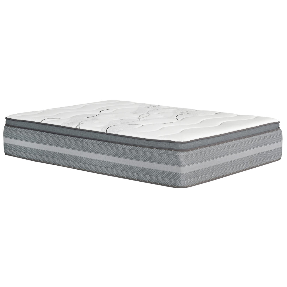 Dani 14 Inch Full Size Mattress Pocket Coil Hybrid and Foam Layers By Casagear Home BM314711