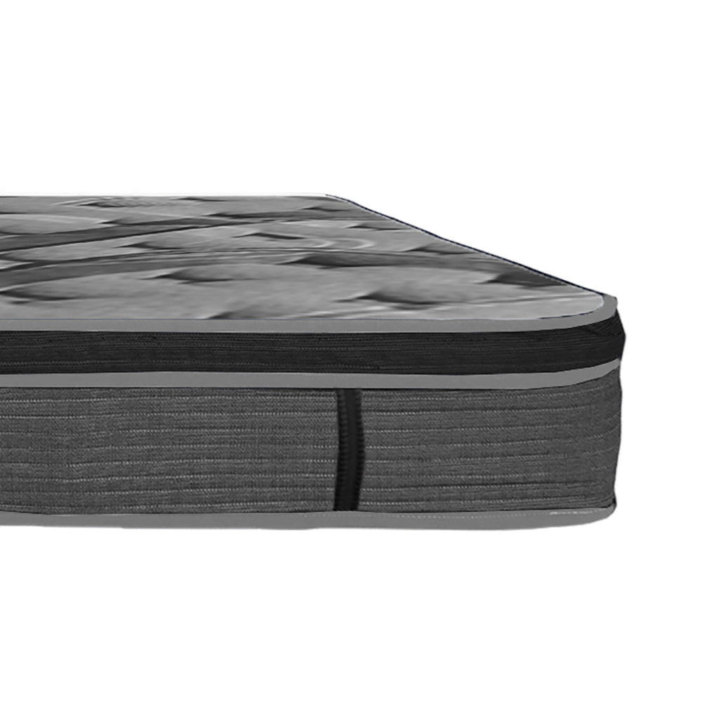 Kavi 14 Inch Full Size Mattress Pocket Coil Hybrid Memory Foam Knitted By Casagear Home BM314715