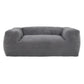 71 Inch Bean Bag Sofa Cushioned Polyester Medium Memory Foam Gray Finish By Casagear Home BM314722