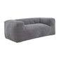 71 Inch Bean Bag Sofa Cushioned Polyester Medium Memory Foam Gray Finish By Casagear Home BM314722