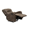 Kim 38 Inch Manual Recliner Chair Cushioned Brown Microfiber Solid Wood By Casagear Home BM314760