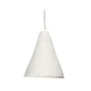 Zoe 96 Inch Pendant Chandelier Modern Paper Mache Cone Shape Beige By Casagear Home BM314835