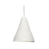 Zoe 96 Inch Pendant Chandelier Modern Paper Mache Cone Shape Beige By Casagear Home BM314835