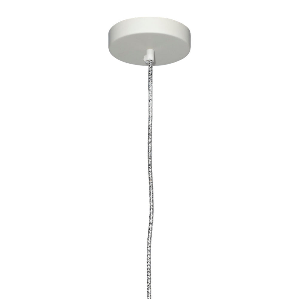 Zoe 96 Inch Pendant Chandelier Modern Paper Mache Cone Shape Beige By Casagear Home BM314835