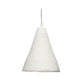 Zoe 96 Inch Pendant Chandelier Modern Paper Mache Cone Shape Beige By Casagear Home BM314835