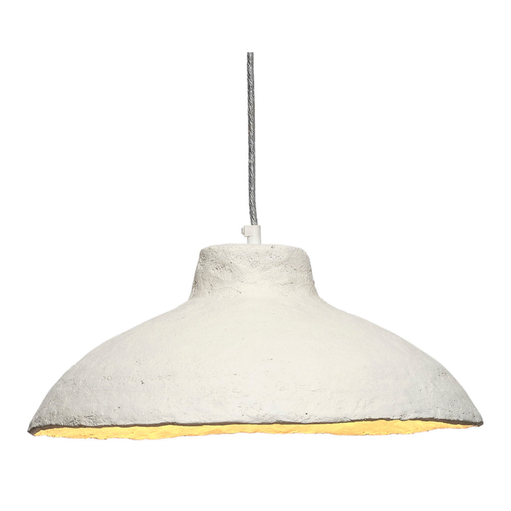 Zoe 96 Inch Pendant Chandelier Modern Curved Round Paper Mache Beige By Casagear Home BM314836