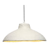 Zoe 96 Inch Pendant Chandelier Modern Curved Round Paper Mache Beige By Casagear Home BM314836