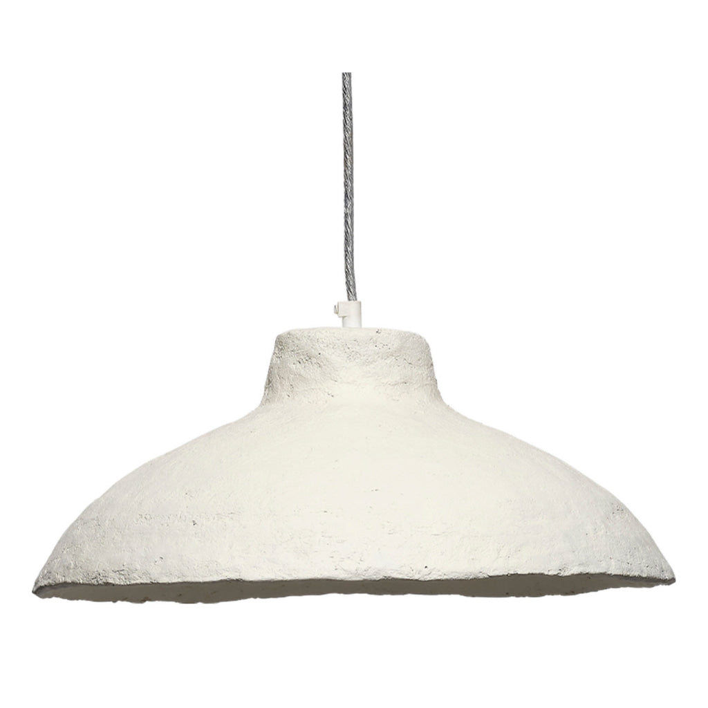 Zoe 96 Inch Pendant Chandelier Modern Curved Round Paper Mache Beige By Casagear Home BM314836