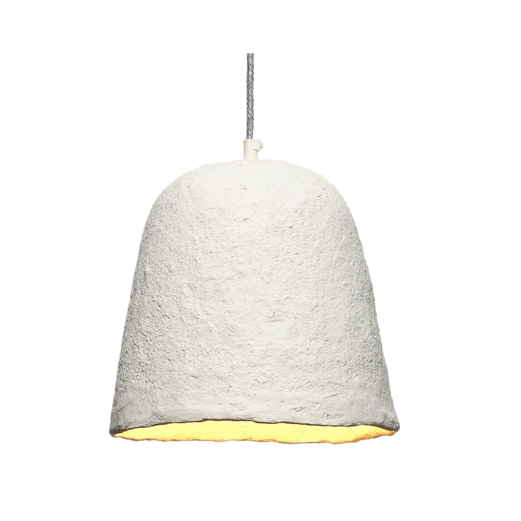 Zoe 96 Inch Pendant Chandelier Modern Bell Shape Paper Mache Beige By Casagear Home BM314837