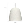 Zoe 96 Inch Pendant Chandelier Modern Bell Shape Paper Mache Beige By Casagear Home BM314837