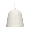 Zoe 96 Inch Pendant Chandelier, Modern Bell Shape Paper Mache, Beige By Casagear Home