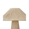 Liya 18 Inch Table Lamp Cone Shade Tapered Base Off White Texture Finish By Casagear Home BM314841