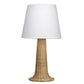 27 Inch Table Lamp Tree Trunk Base Tapered Shade White Natural Brown By Casagear Home BM314842