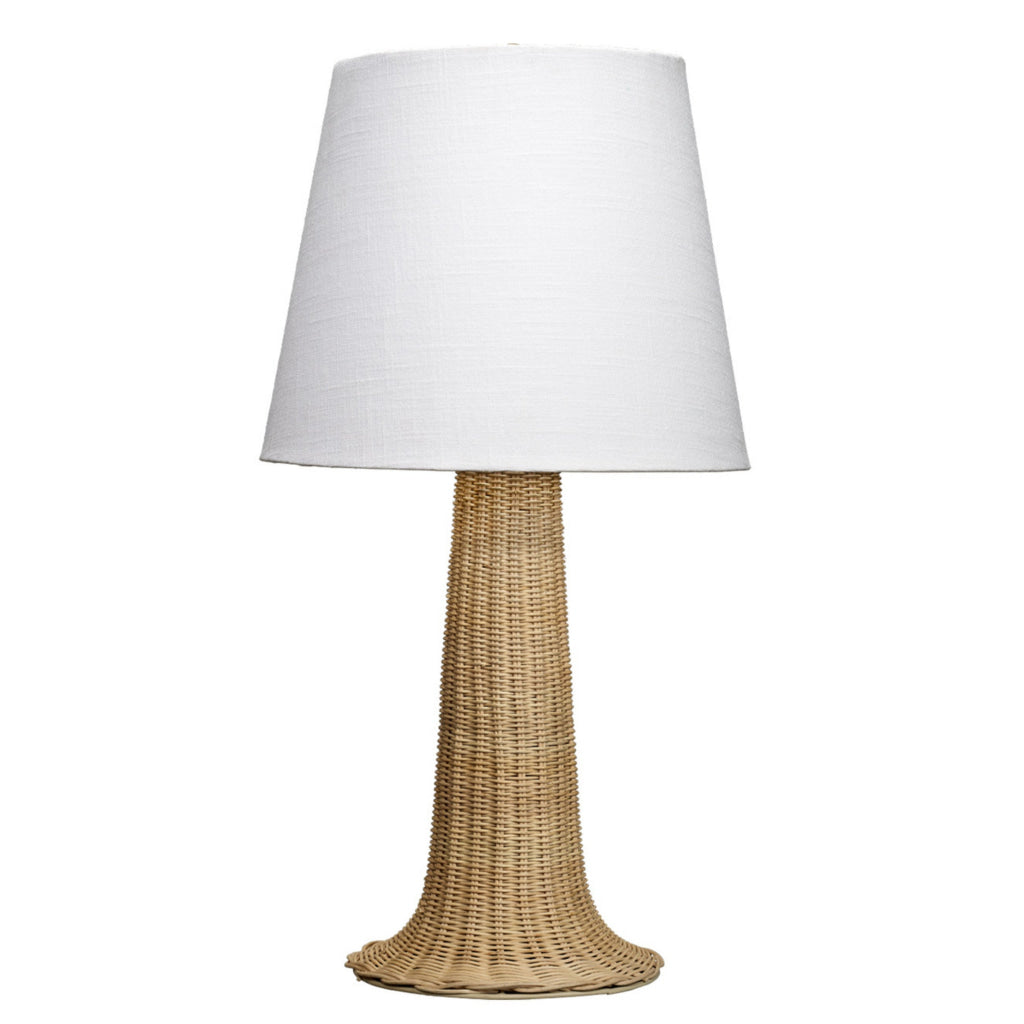 27 Inch Table Lamp Tree Trunk Base Tapered Shade White Natural Brown By Casagear Home BM314842