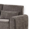 Tiu 62 Inch Loveseat with 2 Lumbar Pillows Gray Chenille Solid Wood By Casagear Home BM314865