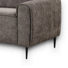 Tiu 62 Inch Loveseat with 2 Lumbar Pillows Gray Chenille Solid Wood By Casagear Home BM314865