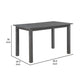 Lisle 48-60 Inch Extendable Dining Table Rectangular Top Gray Solid Wood By Casagear Home BM314900