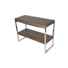 Zen 39 Inch Console Sideboard Table 2 Tier Shelves Walnut Brown Wood By Casagear Home BM314963