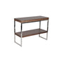 Zen 39 Inch Console Sideboard Table, 2 Tier Shelves, Walnut Brown Wood By Casagear Home