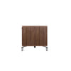 Ida 60 Inch TV Entertainment Console Drawers Pull Down Door Walnut Brown By Casagear Home BM314965