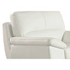 Fina 48 Inch Accent Sofa Chair Cushioned White Tufted Italian Leather By Casagear Home BM315035