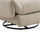 Femi 39 Inch Swivel Power Recliner Infusion Chair Gray Tufted Fabric By Casagear Home BM315041