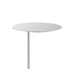 Frank 21 Inch Side End Table Oval Chrome Steel Top Genuine Marble Base By Casagear Home BM315099