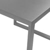 Tom 22 Inch Side End Table Square Top Square Legs Gray Brushed Metal By Casagear Home BM315101