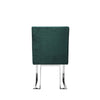 Boly 19 Inch Dining Chair Set of 2 Green Velvet Foam Chrome Steel Base By Casagear Home BM315118