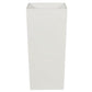 Jo 48 Inch Tall Flower Pot Planter Hidden Indented Box White Wood By Casagear Home BM315131