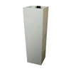 Jo 48 Inch Tall Flower Pot Planter, Hidden Indented Box, White Wood By Casagear Home