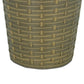 Hema 10 Inch Self Watering Planter Wicker Hand Woven Rattan Brown Finish By Casagear Home BM315154