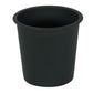 Kiti 6 Inch Set of 5 Round Nursery Planter Pots with Drainage Black Plastic By Casagear Home BM315155