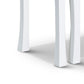 Yoni 3 Piece Nesting Side Table Set Square Flared Legs White Wood Finish By Casagear Home BM315163