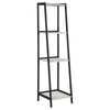 Api 69 Inch 3 Piece Ladder Desk Set 1 Drawer 7 Shelves Gray Black By Casagear Home BM315250