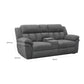 Diko 86 Inch Power Recliner Loveseat Cupholders Storage Console Gray By Casagear Home BM315276