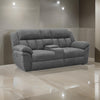 Diko 86 Inch Power Recliner Loveseat, Cupholders, Storage Console, Gray By Casagear Home